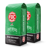 A pair of Fire Dept. Coffee 12 ounce Irish Whiskey Infused Coffee packages.