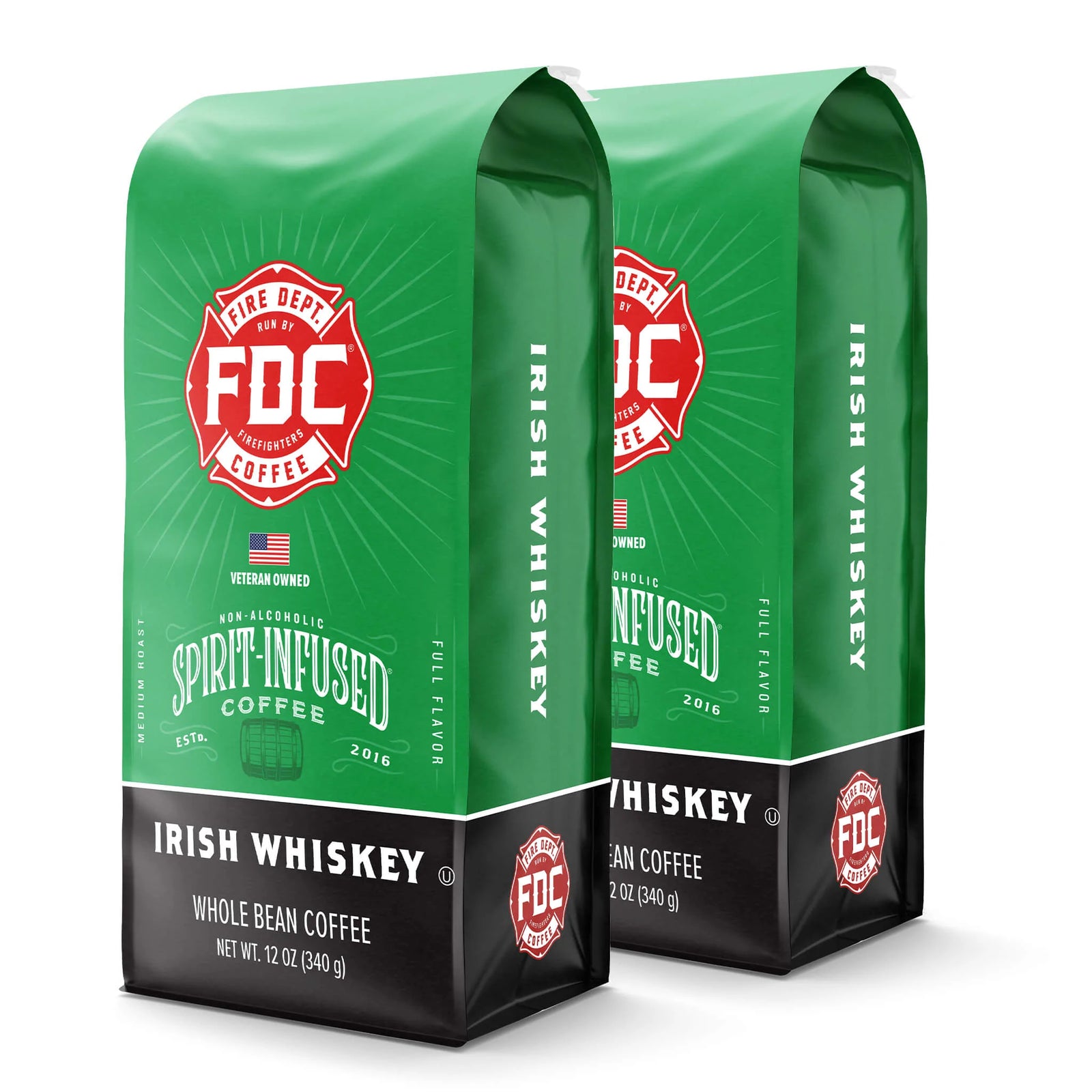 A 12oz bag of Irish Whiskey Infused Coffee
