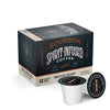 A 12 count box of Fire Department Coffee's Bourbon Infused Coffee Pods