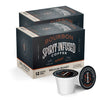 2 12-pack boxes of Fire Department Coffee's Bourbon Spirit-Infused Coffee Pods.
