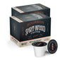 2 12-pack boxes of Fire Department Coffee’s Bourbon Spirit-Infused Coffee Pods.