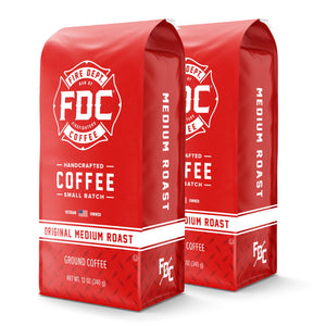 12 oz bag of Fire Department Coffee's Original Medium Roast Coffee