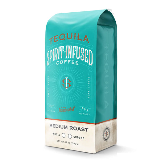 Fire Dept. Coffee’s 12 ounce Tequila Infused Coffee in a rectangular package.