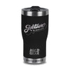 Black Jobtown 20oz tumbler front view