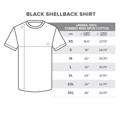 T shirt sizing guide